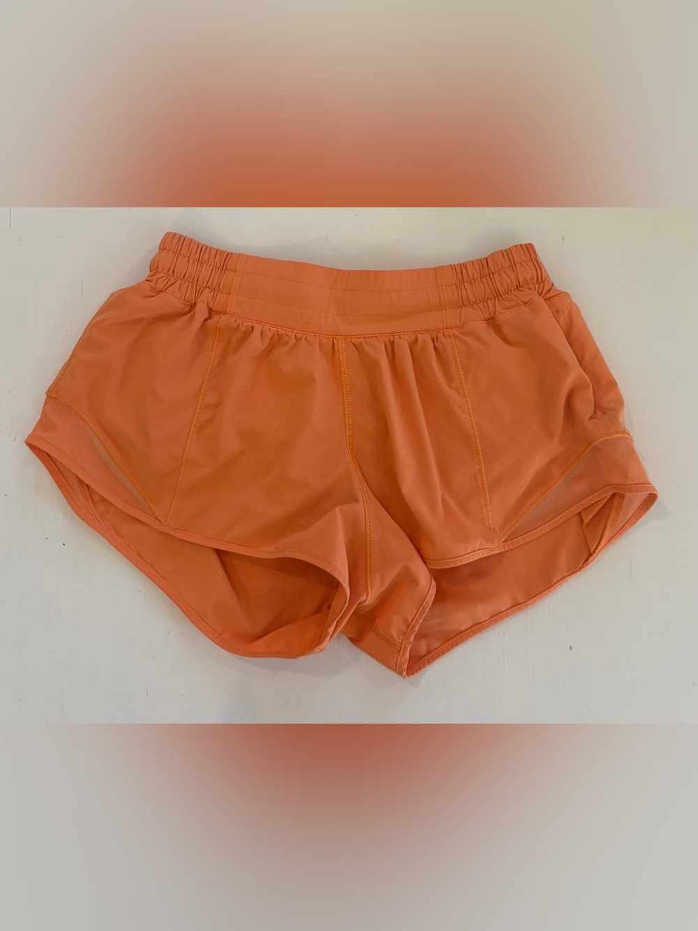 lululemon Hotty Hot Low-Rise Lined Short 2.5” Orange